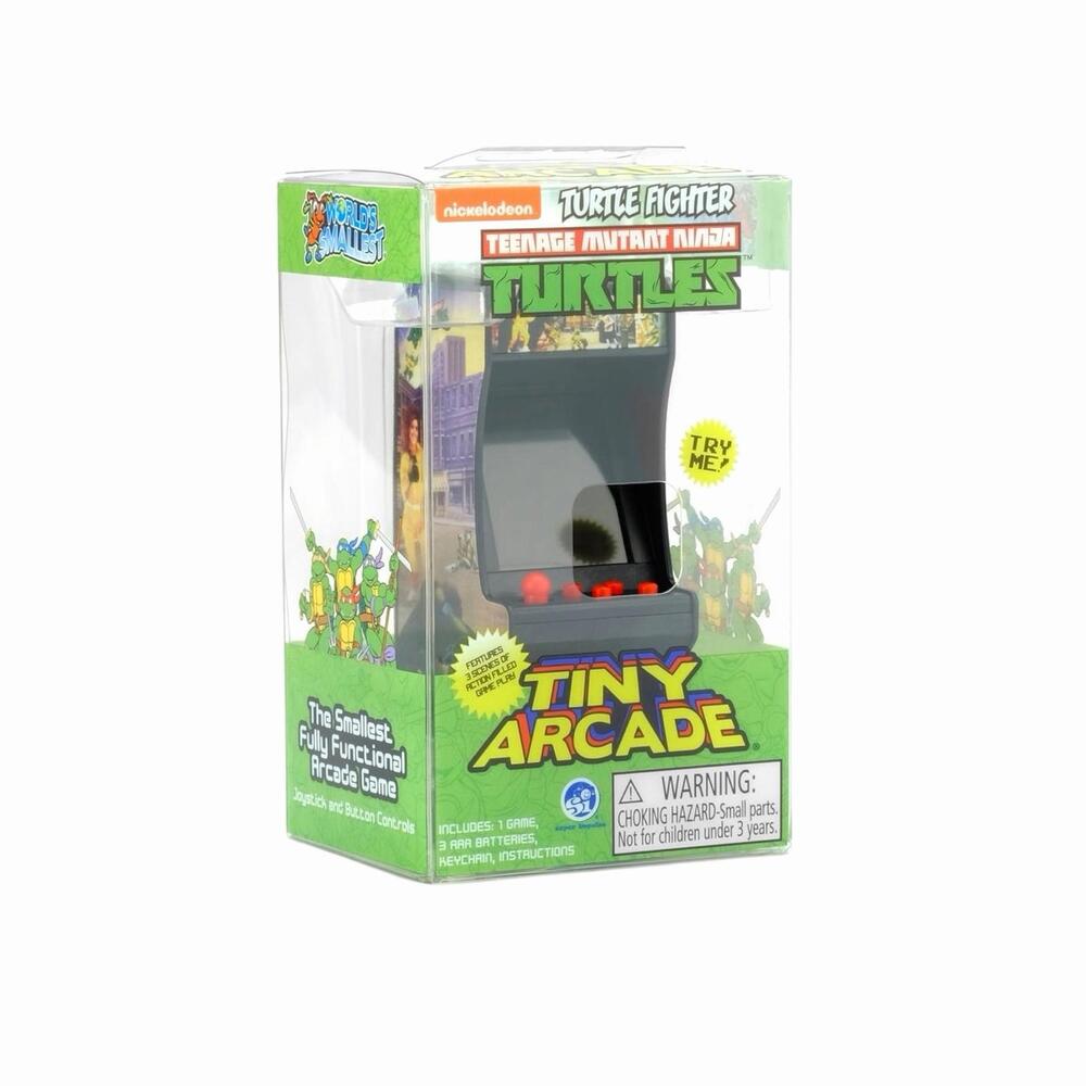 Tiny Arcade Keychain Teenage Mutant Ninja Turtles TMNT Turtle Fighter Game 3.5”